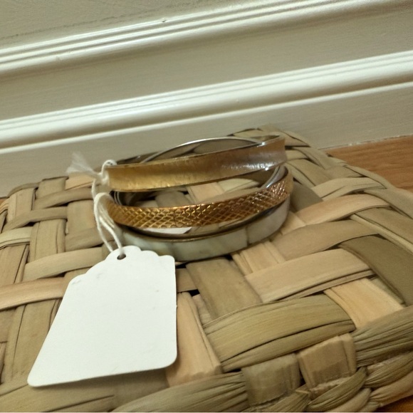 Mixed Metals Bangle Set - Picture 3 of 4